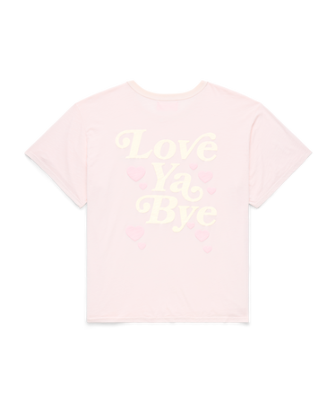 Love Ya Bye Oversized Tee Soft Pink