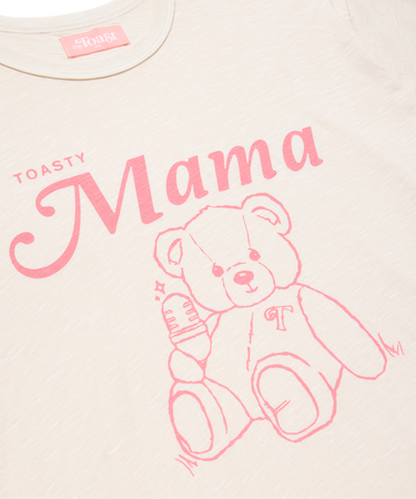 Toasty Mama Oversized Tee Ivory – The Toast Podcast