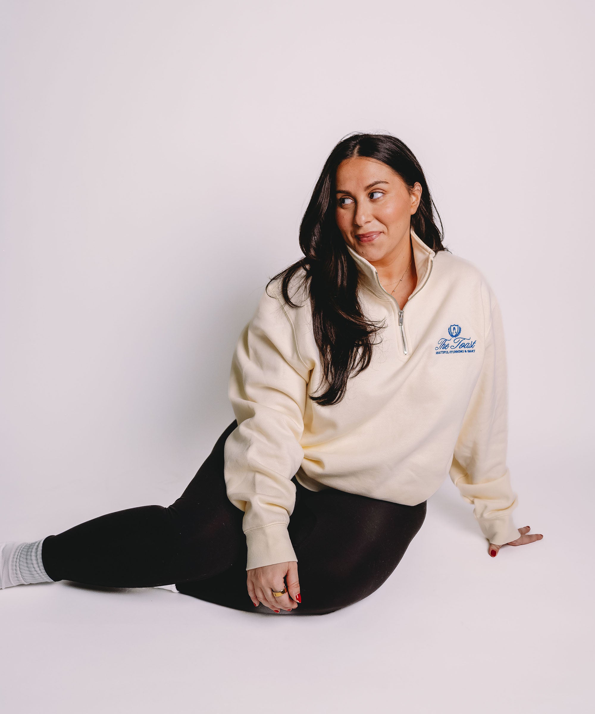 Club Quarter Zip Bone – The Toast Podcast