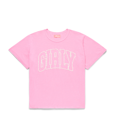 Girly Oversized Tee Fuchsia - PREORDER