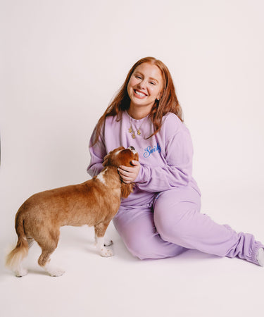 Swirly Sweatpants Lavender