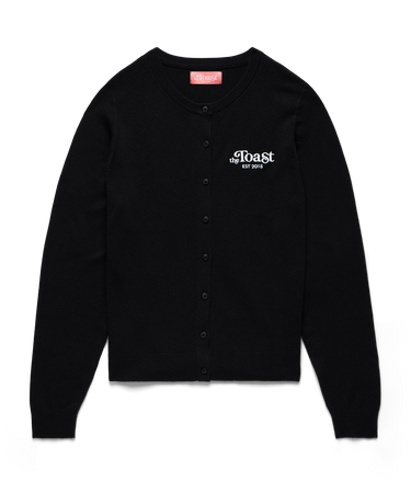 Logo Cardigan Black