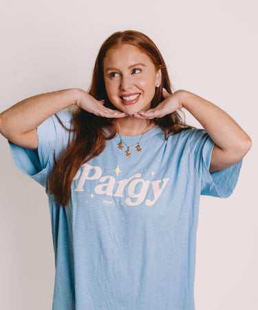 Pargy Oversized Tee Periwinkle