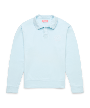 Crest Polo Sweatshirt Light Blue