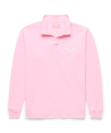 Crest Polo Sweatshirt Soft Pink