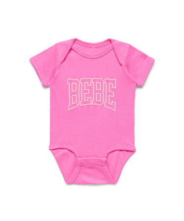 Collegiate Bebe Onesie Raspberry